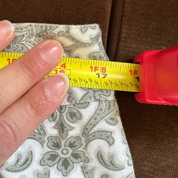 Talbots Green Ivory Straight Twill Paisley Design Mini Skirt SZ 16 P 100% cotton - Picture 10 of 10